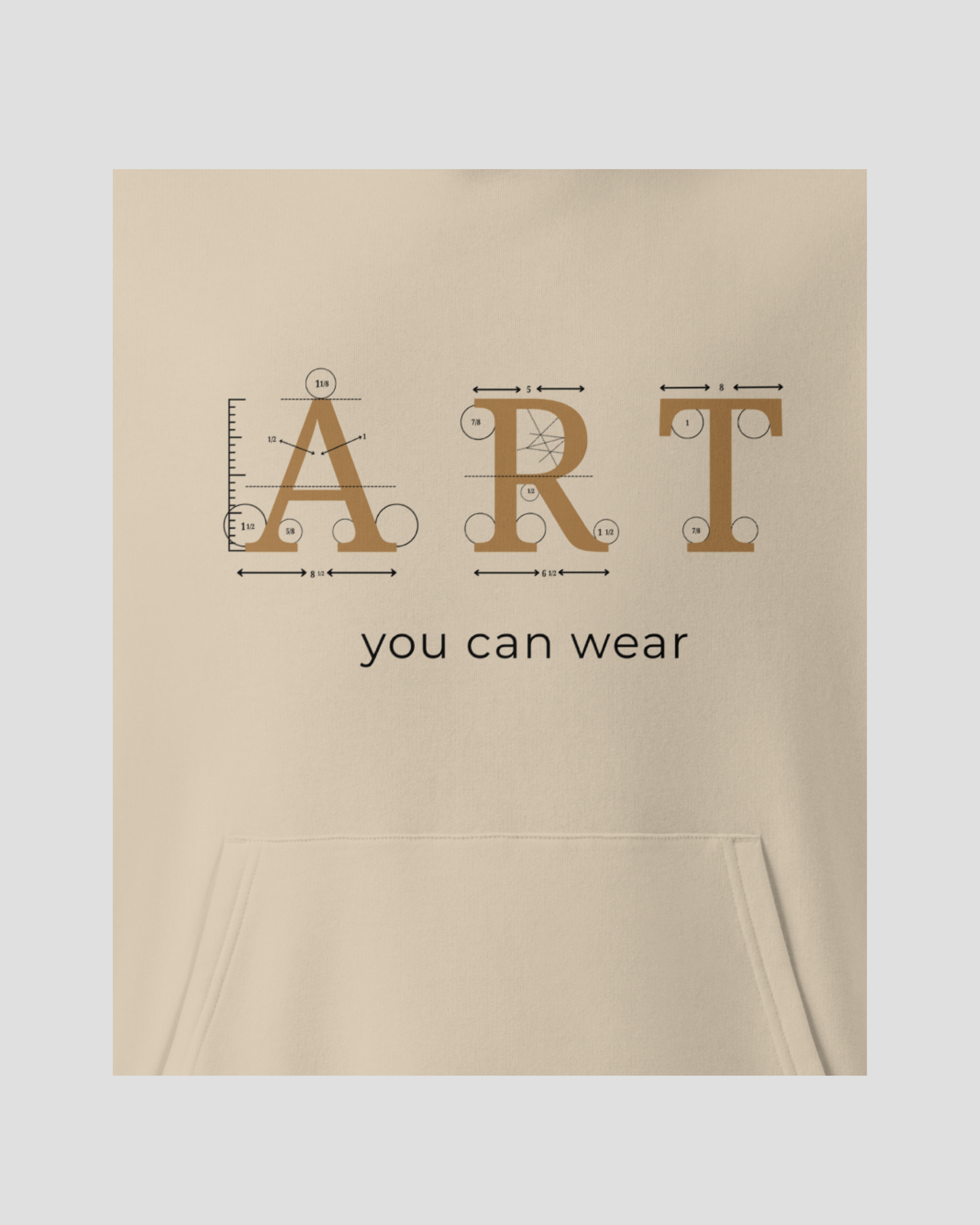 ART Hoodie-Sand